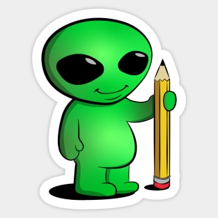 Creative Alien Sticker